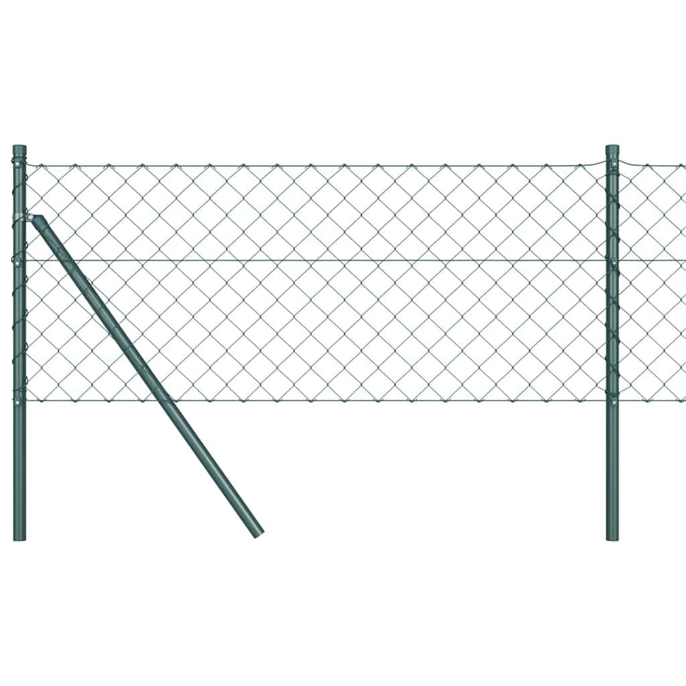 Grüne Zaunpfosten 10x0,4m Stahl PVC