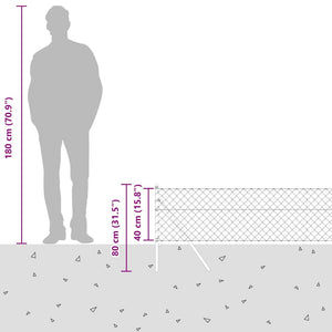 Grüne Zaunpfosten 10x0,4m Stahl PVC