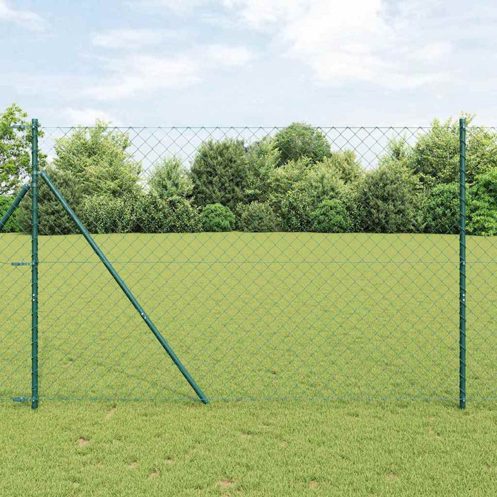 Grüne Zaunpfosten 10 x 1,6 m