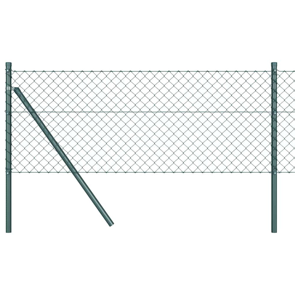 Zaunpfosten Grün 2,5 m Stahl PVC