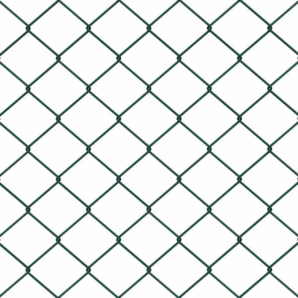 vidaXL Poteau de clôture Vert 25 x 1 m (mailles 40 x 40 mm) Acier et PVC