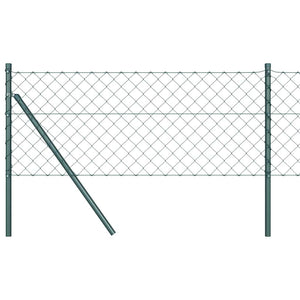 vidaXL Poteau de clôture vert 0,8 x 25 m (mailles 60 x 60 mm) Acier