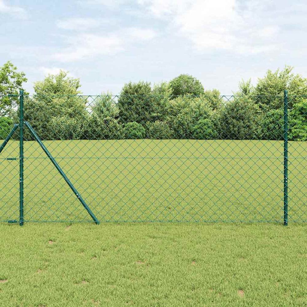 Grüne Zaunpfosten 2,5 x 1,4 m