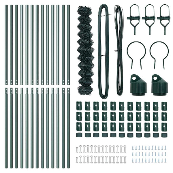 Grüne Zaunpfosten 2,5 x 1,4 m