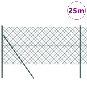 Grüne Zaunpfosten 2,5 x 1,4 m