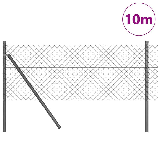 Graue Zaunpfosten 10 x 0,8 m