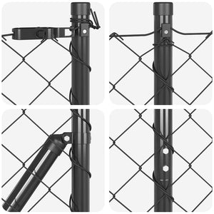 Grauer Zaunpfosten 10 x 1,4 m