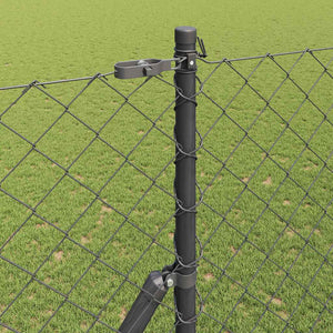 Zaunpfosten Grau, 10 x 1,6 m, 60x60 mm