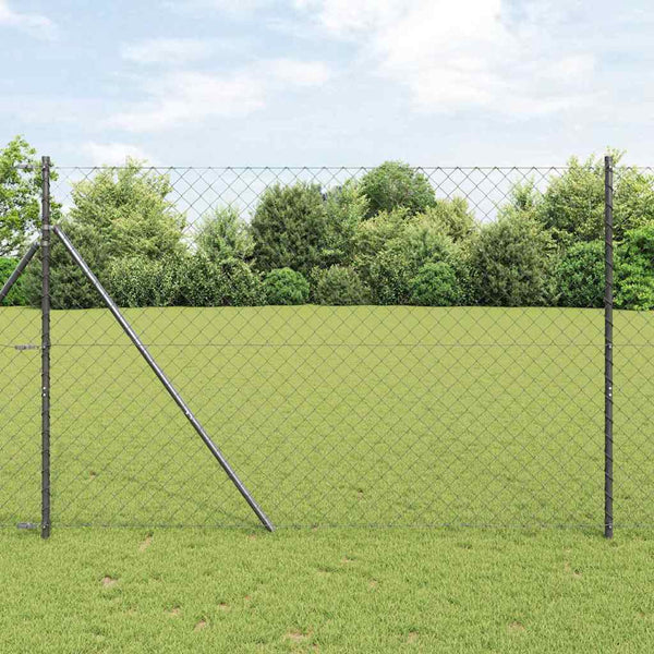 Zaunpfosten Grau, 10 x 1,6 m, 60x60 mm
