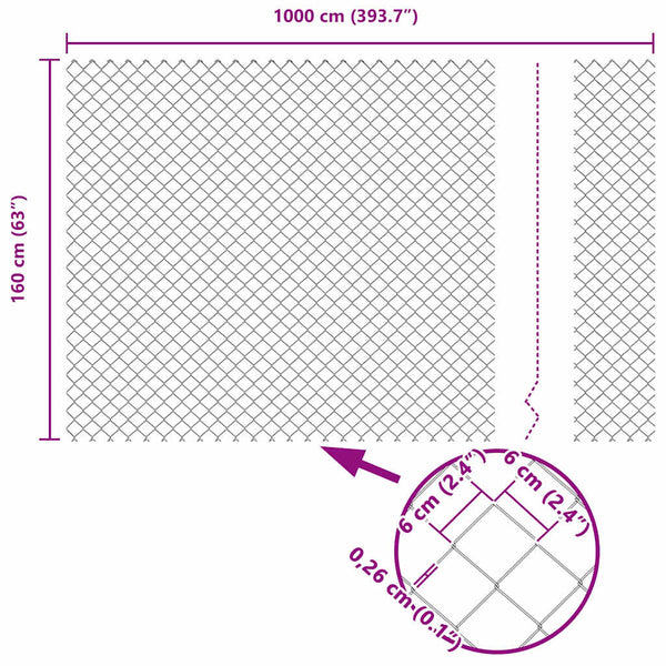 Zaunpfosten Grau, 10 x 1,6 m, 60x60 mm