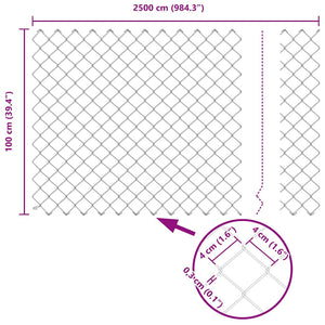 Zaunpfosten Grau 1 m Stahl PVC