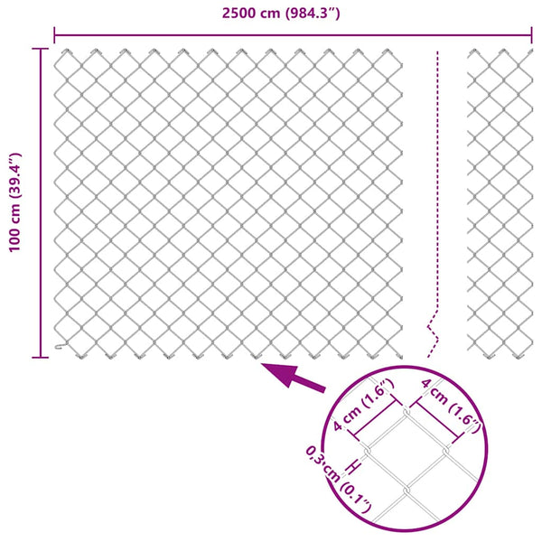 Zaunpfosten Grau 1 m Stahl PVC