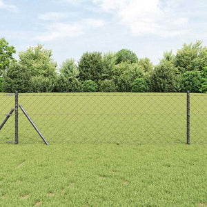 Grauer Zaunpfosten 2,5 m Stahl