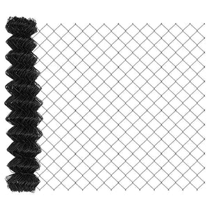 Graue Zaunpfosten 1.2 m, 60x60 mm, Stahl & PVC