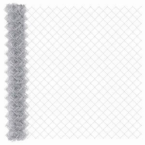 Silberner Zaunpfosten 10 x 1,6 m