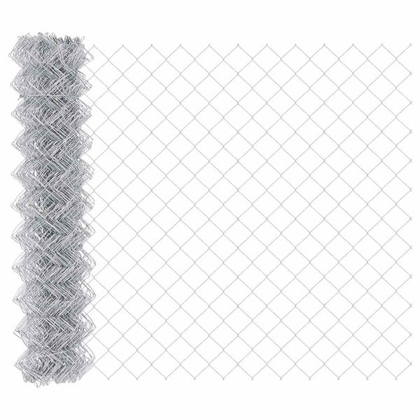 Zaunpfosten Silber 1 m Stahl