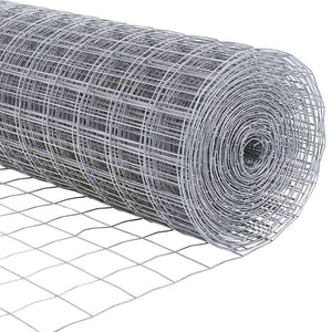 Silberner Zaun mit Pfosten 0,6x10m