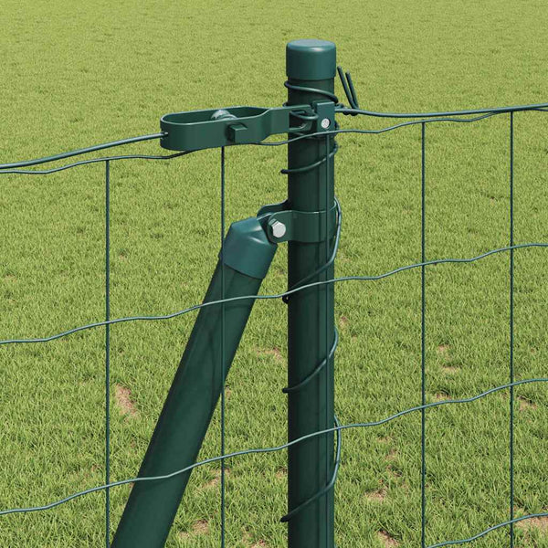 Grüner Zaun mit Pfosten 1,2x10m