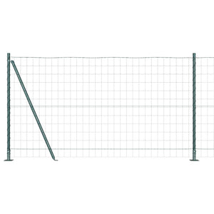 Grüner Zaun mit Pfosten 1,2x10m