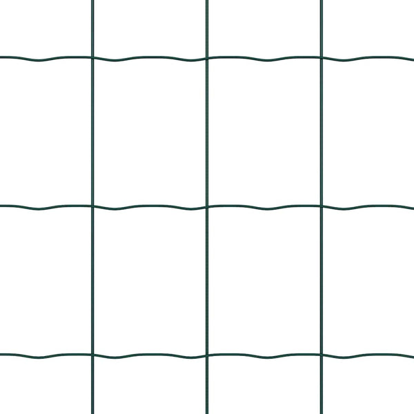 Grüner Zaun mit Pfosten 1,5x10m