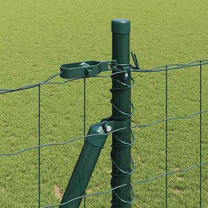 Grüner Zaun mit Pfosten 1,5x10m