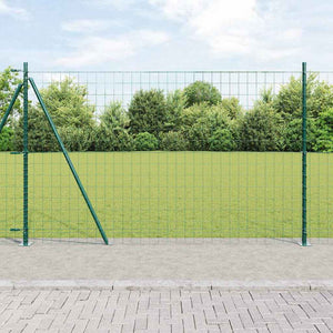 Grüner Zaun mit Pfosten 1,5x10m