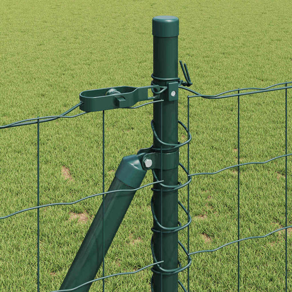 Grüner Zaun mit Pfosten 0,8x25m