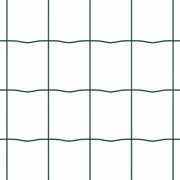 Grüner Zaun mit Pfosten 0,4x10m