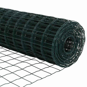 Grüner Zaun mit Pfosten 0,6x10m