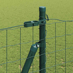 Grüner Zaun mit Pfosten 1,6x10m