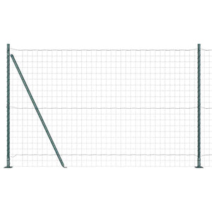 Grüner Zaun mit Pfosten 1,6x10m