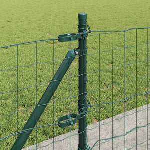 Grüner Zaun mit Pfosten 0,6x25m