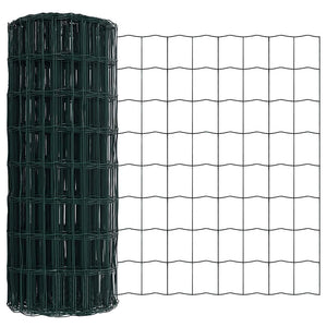 Grüner Zaun mit Pfosten 0,6x25m
