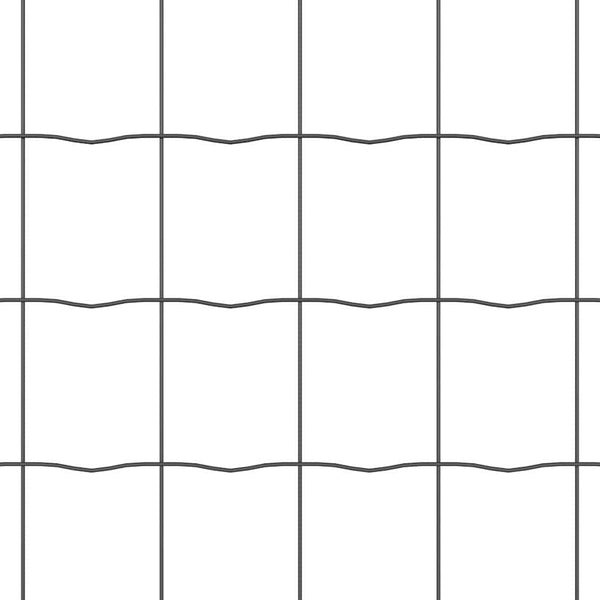 vidaXL Clôture avec poteaux gris 0,8 x 25 m acier