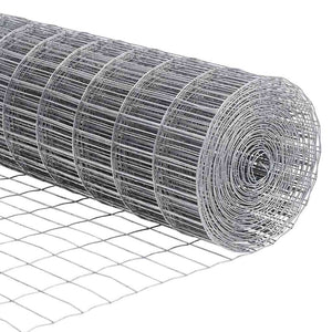 vidaXL Clôture avec poteaux argentée 1,5 x 10 m Acier
