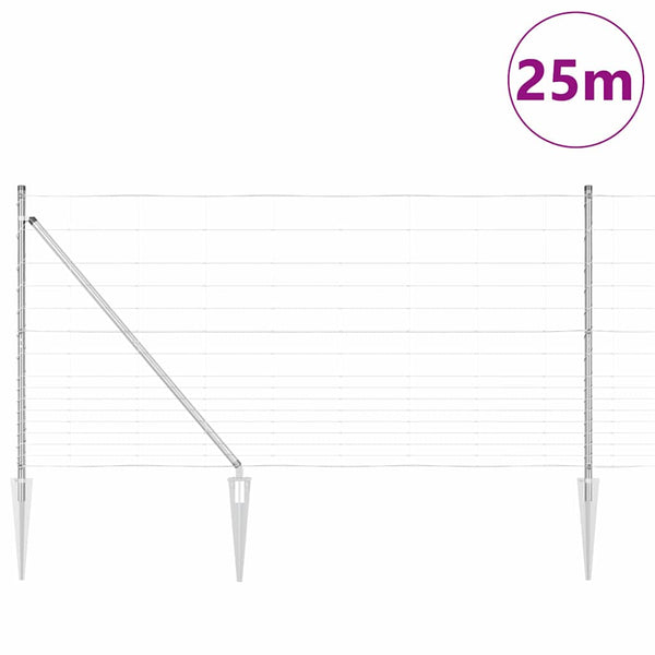 Galvanisierter Zaunpfosten 25 x 1,2 m