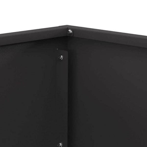 Feuerstelle Stahl Schwarz 60x60 cm