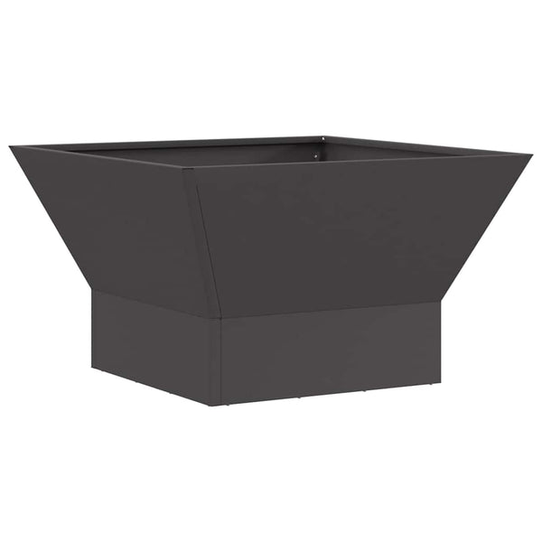 Feuerstelle Stahl Schwarz 60x60 cm