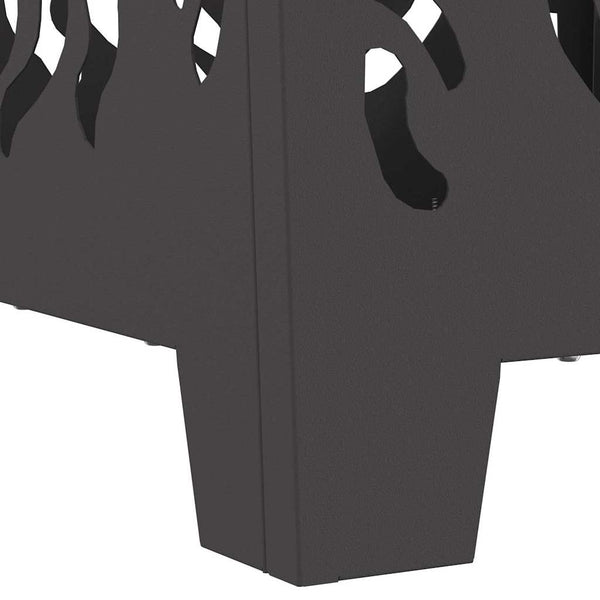 Feuerstelle Stahl Schwarz 40cm