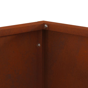 Feuerstelle Braun 60x60 cm Wetterfeststahl