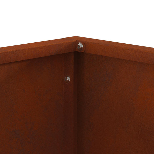 Feuerstelle Braun 60x60 cm Wetterfeststahl