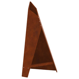 Feuerstelle Braun Wetterfeststahl 58x40x100cm