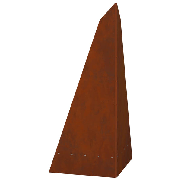 Feuerstelle Braun Wetterfeststahl 58x40x100cm
