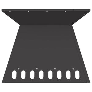 Feuerstelle Schwarz Stahl 48x48 cm