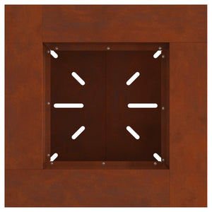 Feuerstelle Braun 60x60 cm Wetterfeststahl