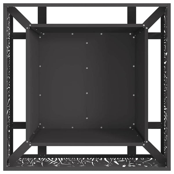 Feuerstelle Schwarz Stahl 80x80 cm