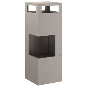 Feuerstelle Braun Wetterfeststahl 35x35x100cm