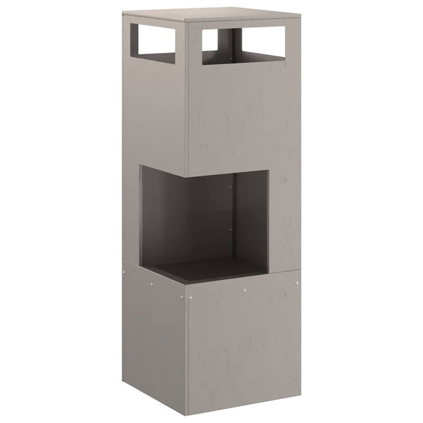 Feuerstelle Braun Wetterfeststahl 35x35x100cm