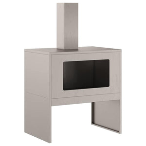 Feuerstelle Braun Wetterfeststahl 60x40x96cm