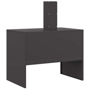 Feuerstelle Schwarz Stahl 80x50x96cm